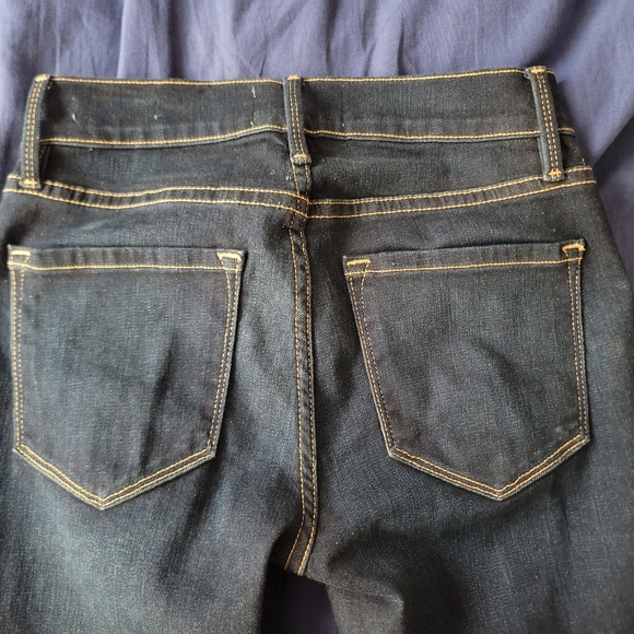 Navy Blue Frame Denim Jeans - Picture 12 of 16